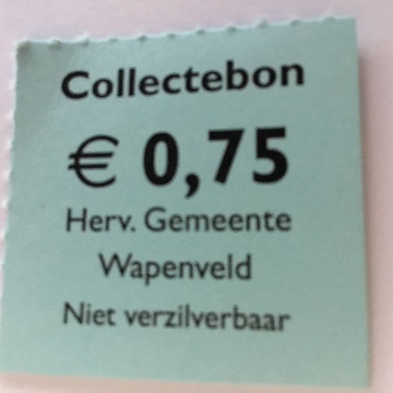 Collectebonnen € 0,75 (20 stuks € 15,00)