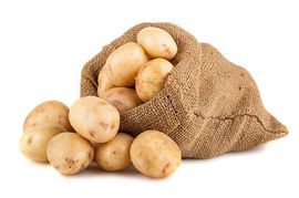 Zak met aardappelen