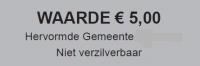 Collectebonnen € 5,00